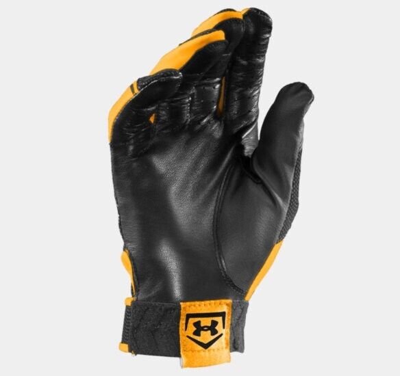 Under Armour Clean Up Batting Gloves Steeltown Gold NEW 1243731-750