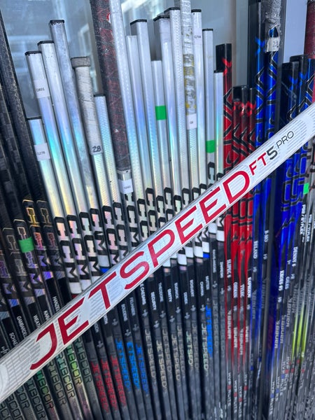 P28 70 Flex FT5 PRO NORTH WHITE Used Senior CCM Left Hand Pro Stock JETSPEED Hockey Stick
