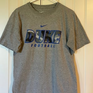 Nike Duke Football Gray Short Sleeve Tshirt Adult Small