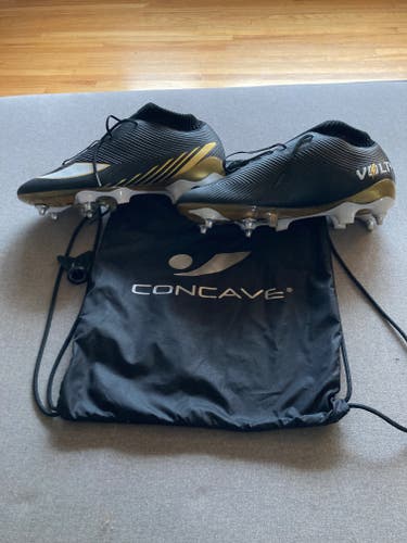 Concave Volt + Knit SG Soccer Cleats Black Used Size Men's 9.5 (Women's 10.5)