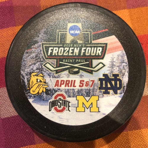 NCAA Mens Frozen Four 2018 puck