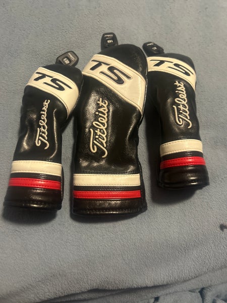3 Titleist TS Headcovers (1 Wood, 2 Hybrid)