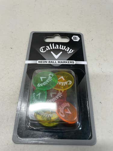 Used Callaway Neon Ball Markers Golf Field Equipment