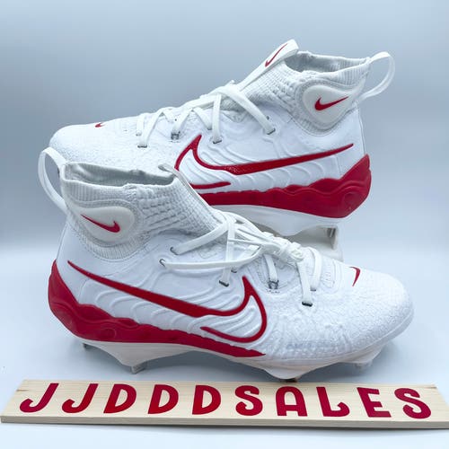 Nike Alpha Huarache NXT Baseball Cleats White Red DJ6517-104 Men’s Sz 8.5 NEW