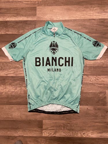 Used Adult Unisex Bianchi Cycling Shirt
