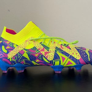 Puma Future Ultimate Energy FG/AG Soccer Cleats Men's Size 10.5 107546-01 Ultra Blue / Yellow / Pink