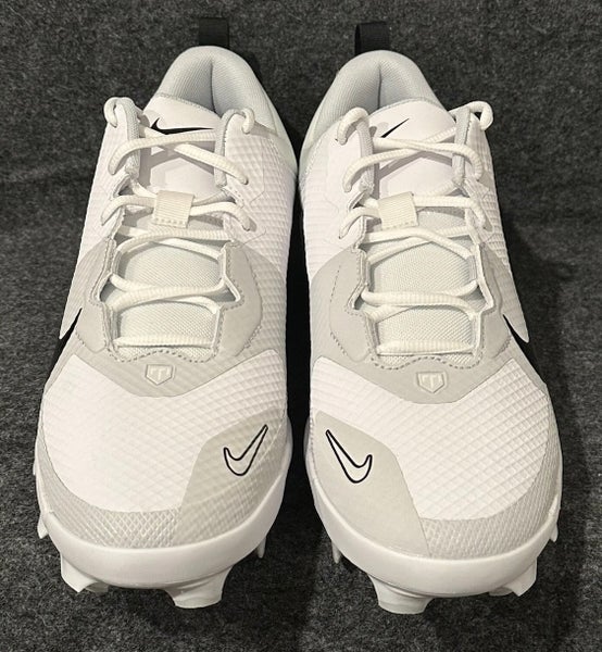 Men’s Nike Force Trout 9 Pro MCS Low Baseball Cleats White FB2908 100  Size 10.5