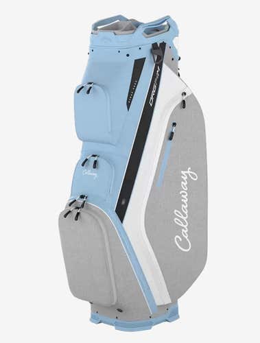 NEW Callaway Golf 2024 Org 14 M Glacier/White/Silver Heather Cart Golf Bag