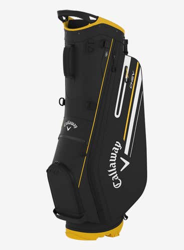 NEW 2024 Callaway Golf Chev Black/Goldenrod Stand/Carry Golf Bag
