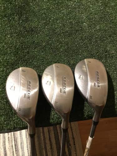 TaylorMade Ladies Rescue Mid Hybrids Set (3H, 4H, 5H)Graphite 50g M.A.S.2 Shafts