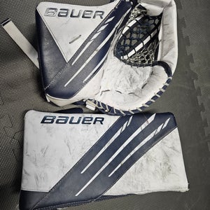 Used Bauer Vapor 3X Regular Glove and Blocker