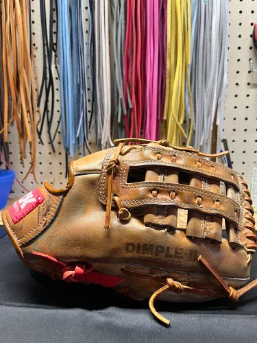 Custom-laced Used SSK Dimple II 13" Baseball Glove