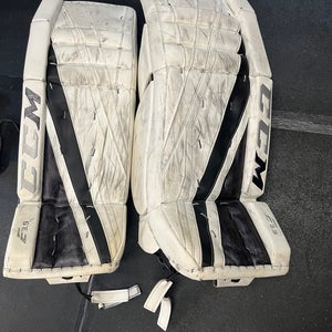 Used 33+1 CCM Extreme Flex E3.9 Goalie Leg Pads