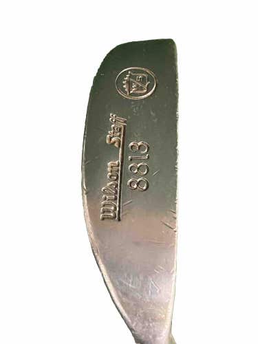 Wilson Staff 8813 Napa Style Blade Putter 34.5 Inch Steel Nice Leather Grip RH