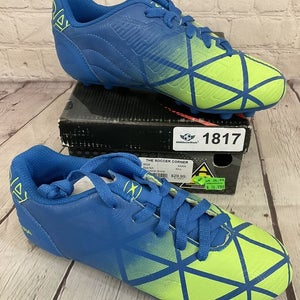 Xara Soccer Illusion Youth Athletic Cleat Shoes Colors Royal Blue Neon Green