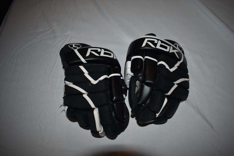 Reebok SC1 NHL Crosby Hockey Gloves, Black/White, 10 Inches - Good Condition!