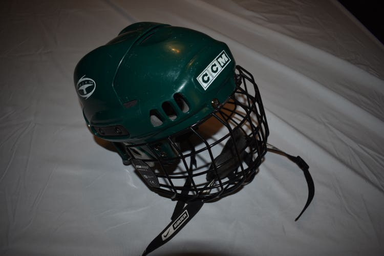 CCM Tacks 852 Hockey Helmet w/FM2500S Cage, Green, Medium