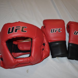 UFC Sparring Gear for Youth, Head Protection and Gloves - Top Condition!