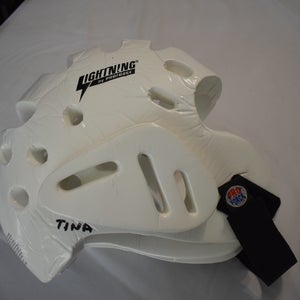 Lightning by ProForce Sparring Head Protection, White - Great Condition!