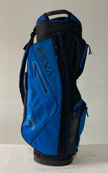 Callaway Reva Cart Bag Blue Black 14-Way Divide Single Strap Golf Bag