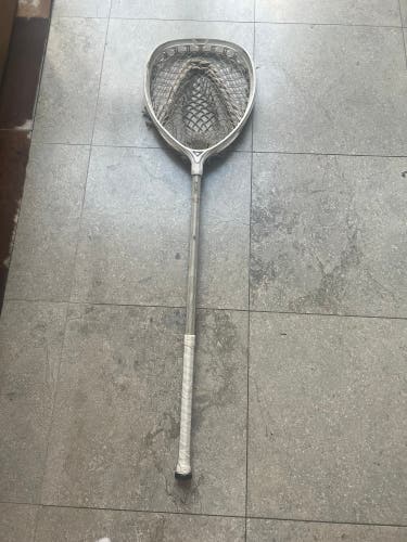 Used  Professionaly Strung Impact Goalie Head With Limited Edition Warrior Qx2 Attack Shaft