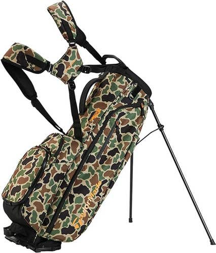 NEW 2024 TaylorMade Flextech US Camo 4 Way Stand/Carry Golf Bag