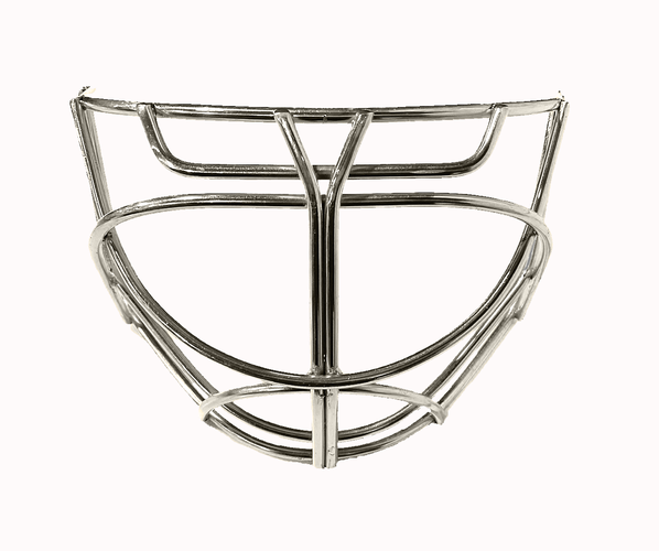 Mix Hockey - MX10 Cat Eye Goalie cage (CHROME) Includes clips and screws
