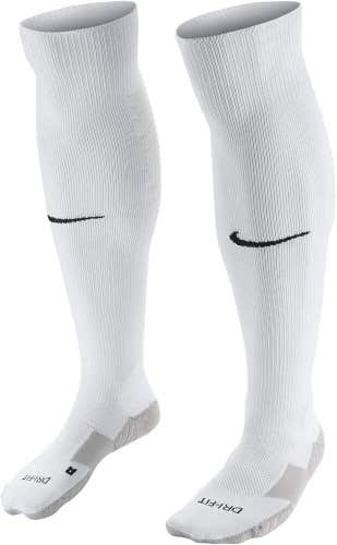 Nike Adult Unisex Matchfit Cushioned SX5730 M White Gray OTC Soccer Socks NWT