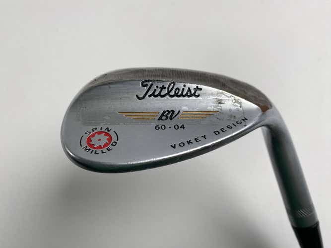 Titleist 2009 Vokey Spin Milled Chrome 60* 4 Bounce Wedge Steel Mens RH