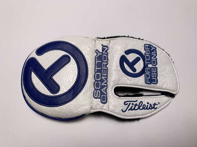 Scotty Cameron Circle T Tour Rat Mid Round Putter Headcover White Blue HC