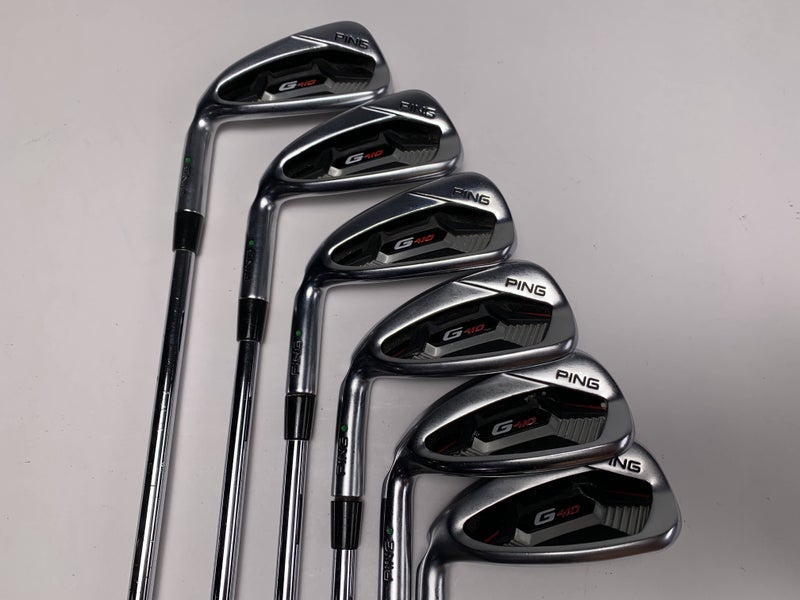 Ping G410 Iron Set 5-PW Green Dot 2* Up Alta CB AWT Regular Steel Mens LH
