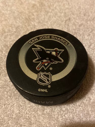 San Jose Sharks NHL Official Hockey Puck