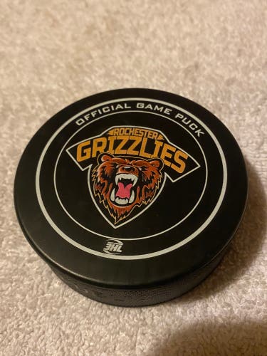 Rochester Grizzlies NA3HL Junior Hockey Puck