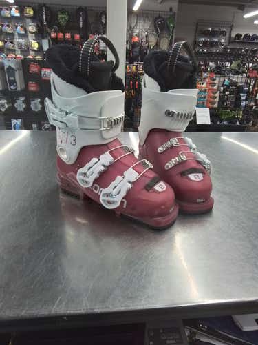 Used Salomon T3 225 Mp - J04.5 - W5.5 Girls' Downhill Ski Boots