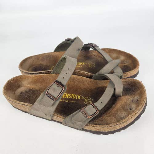 Birkenstock Mayari Sandals Women's Size 38 / 7 Brown Toe Loop Shoes