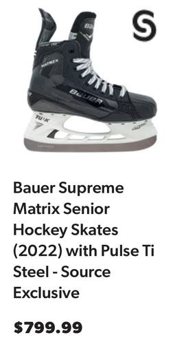 Used Senior Bauer 7.5 Supreme Matrix Hockey Skates