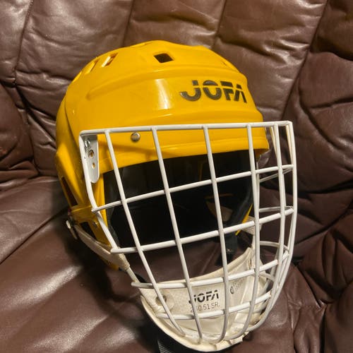 Vintage Jofa 280 SR. goalie helmet with 260.51 sr. Cage