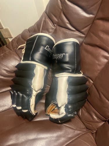 Vintage Cooper leather hockey gloves