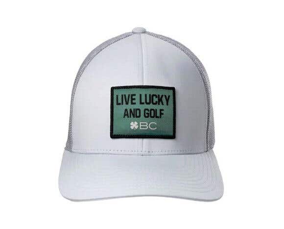 NEW Black Clover Live Lucky The Weekend Light Gray Adjustable Snapback Golf Hat