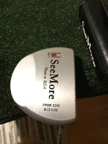 SeeMore SB-1 100% Milled Putter 34 Inches (RH) Center Shafted