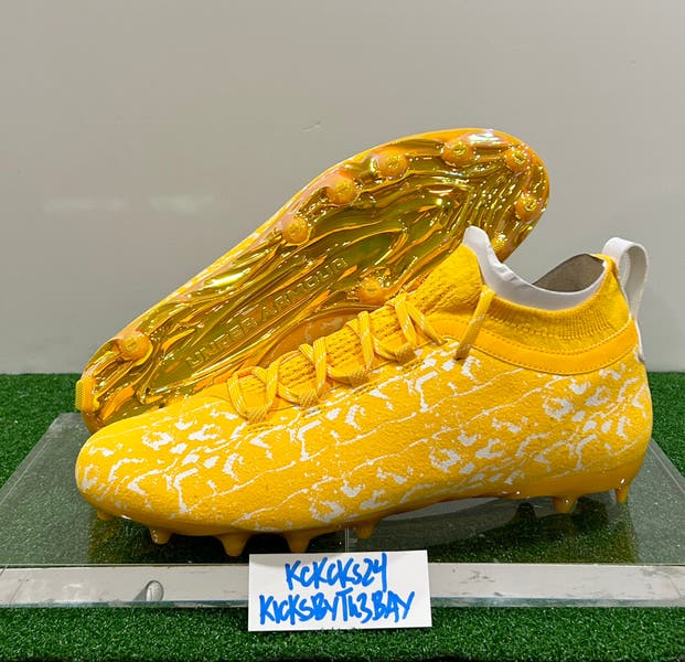 Under Armour Spotlight 2.0 Suede Football Cleats Yellow Size