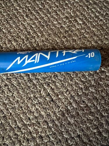 Used Rawlings (-10) 23 oz 33" Mantra Bat