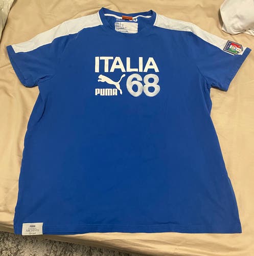 Men's Puma Soccer Football Italia Shirt 68 Champions Size XL