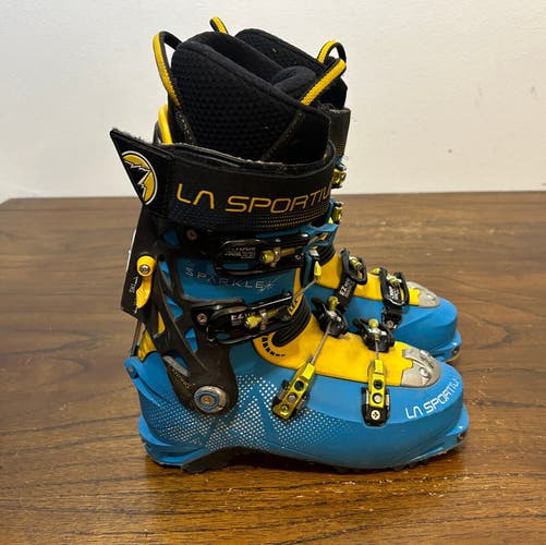 La Sportiva Sparkle Womens Alpine Touring AT Ski Boots US Ladies Size 8  |  25.0