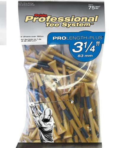 New Pride Sports Wood Tees 75 Count 3 1 4"
