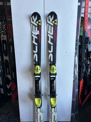 Used Fischer Race Jr Skis 120cm 120 Cm Boys' Downhill Ski Combo