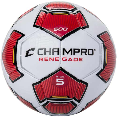 New Champro Renegade Soccer Ball Scarlet Size 4