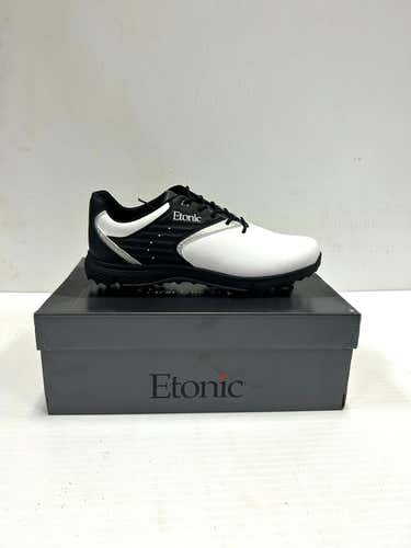 New Etonic Stabilite White Black Senior 13 Golf Shoes