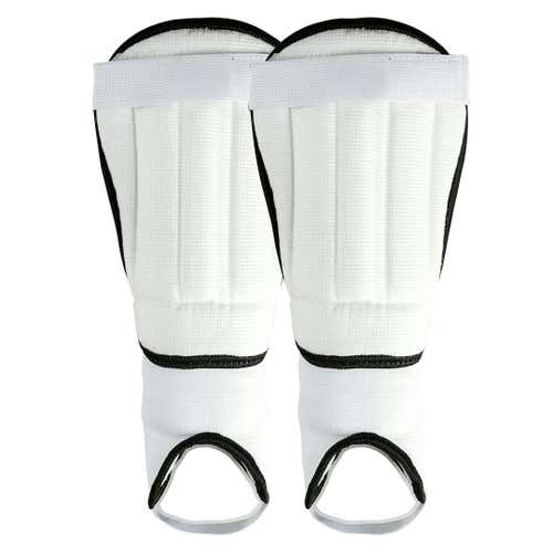 New Champro Soccer Shin Guards White Youth