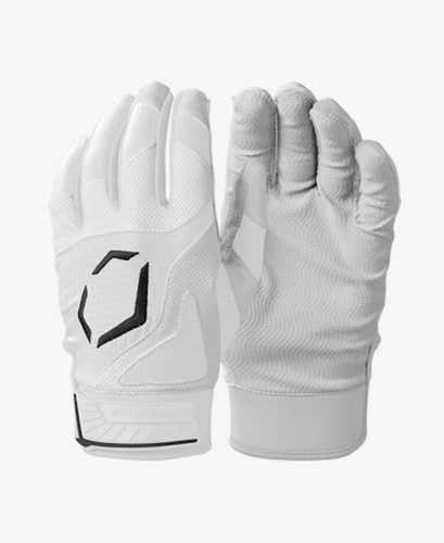 New Evoshield Srz1 Adult Batting Gloves White Lg